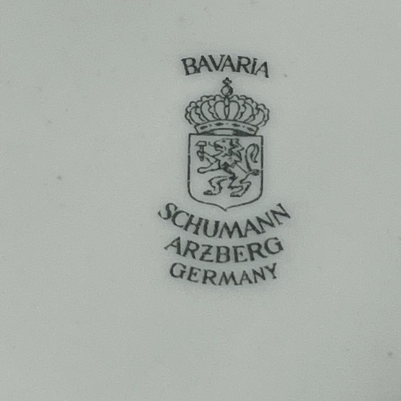 Vintage Schumann Arzberg Bavaria Floral Plate 4.75” Germany Gilt Trim - Picture 3 of 6